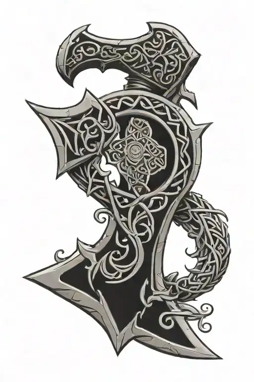 Celtic Axe Inspired By Venom