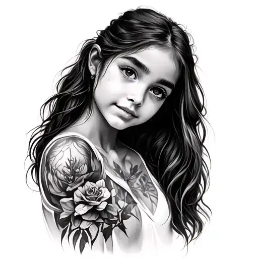 Daughter With Daddy Woods