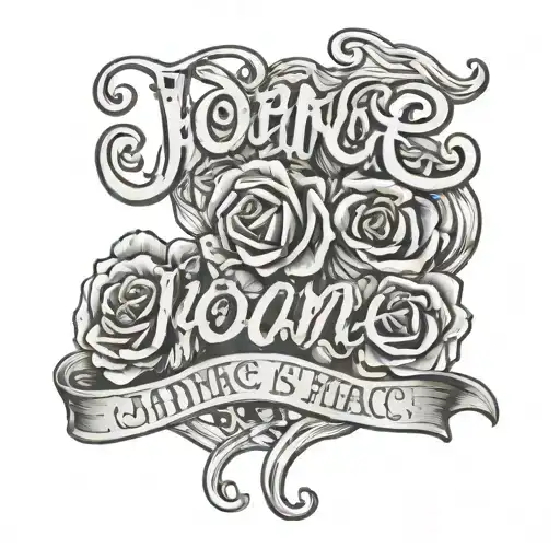 Script Text That Says Joanne