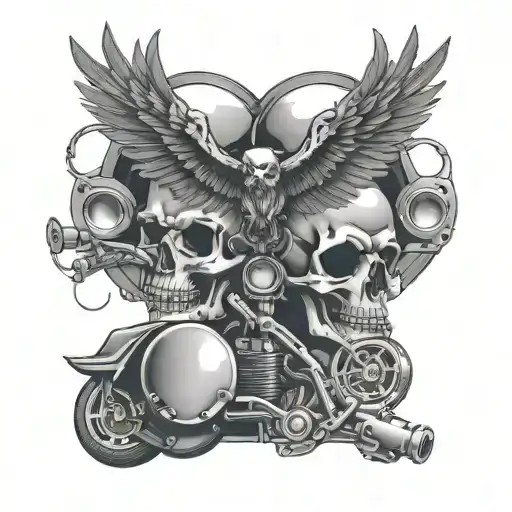 Skulls Pistons Bird Wing