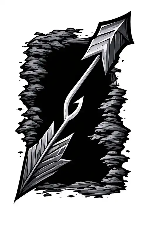 Cave Line Arrow Design