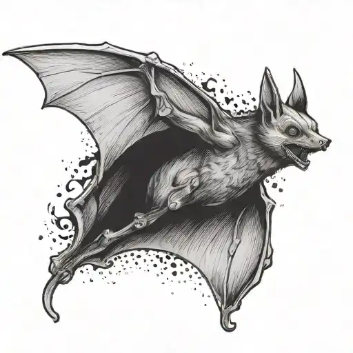 Bat Flying With Feet At U Soon