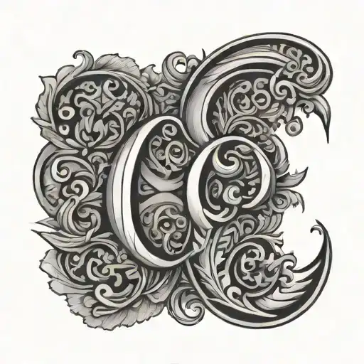 Fine Line Initials C S R J