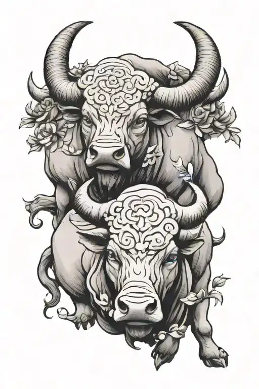 Hachiman And Taurus Bull