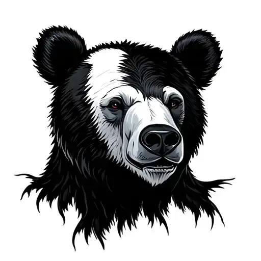 White Bear Behind A Three Tres