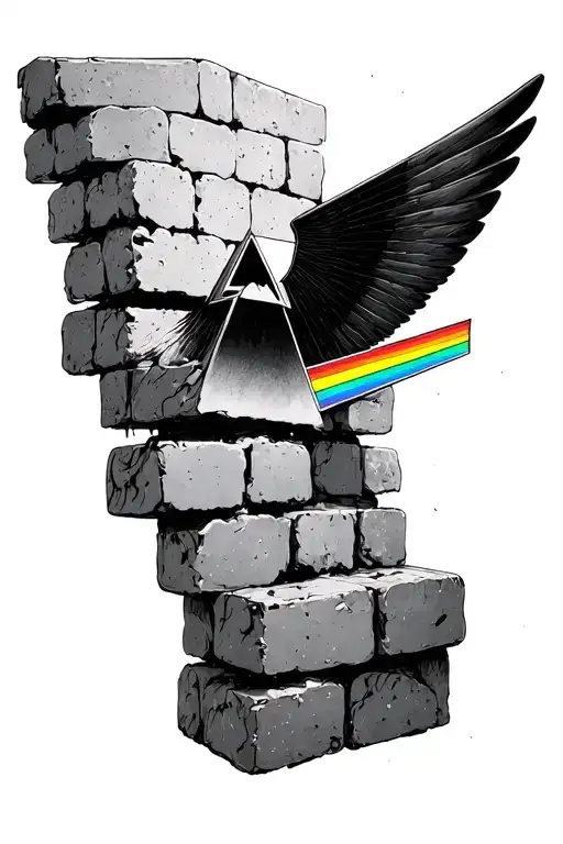 Pink Floyd Dark Side Few Bricks