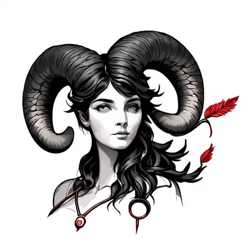 Aries Zodiac Sign Nurse Symbolizing Healing