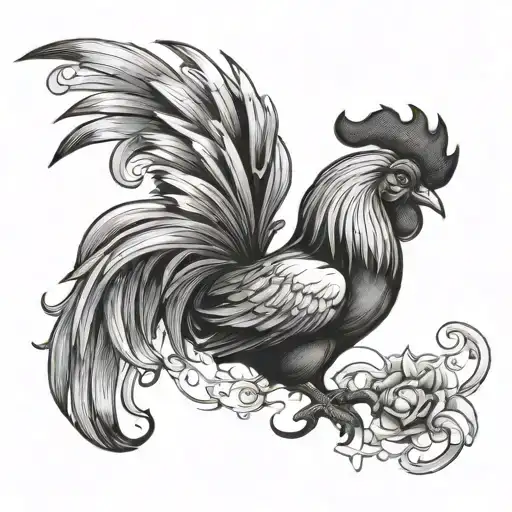 Zodiac Mixed Of Aquarius And Rooster