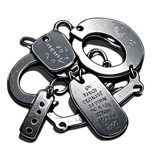 Handcuffs And Dog Tags