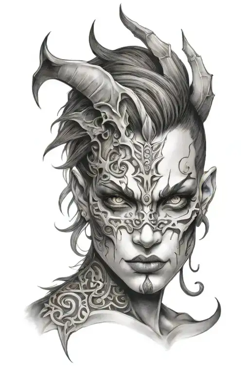 Half Angel Face Half Demon Face Incorporated