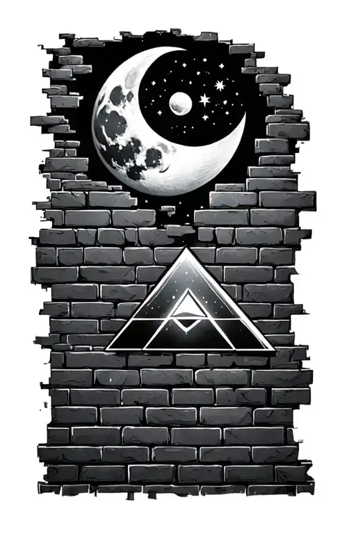 Pimk Floyd Another Brick In The Wall And Prism And Moon