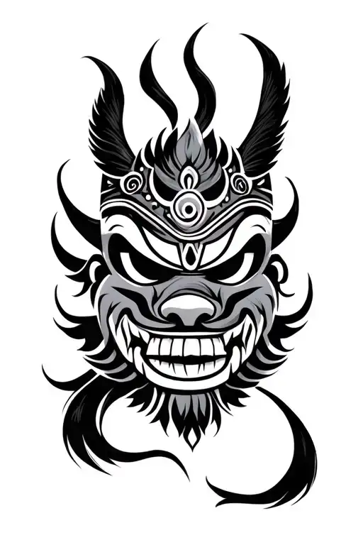 Ooki Mask Nepalese Style