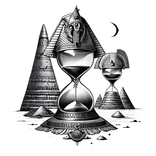 Egypt And Hourglass