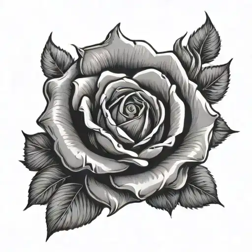 Rose With Eye In Center