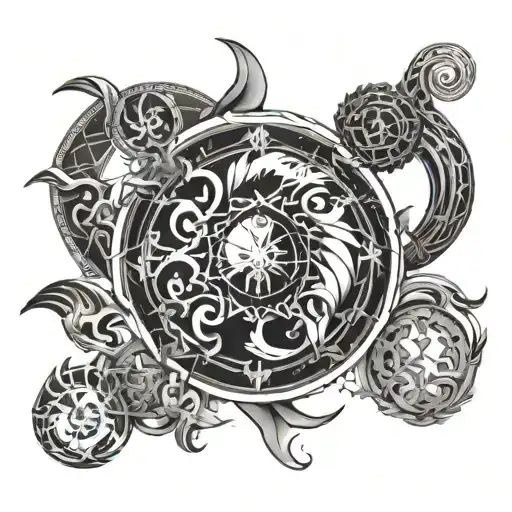 Combined Zodiac Symbols