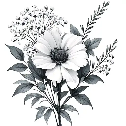 Birth Flowers For Martha August And November With Baby's Breath