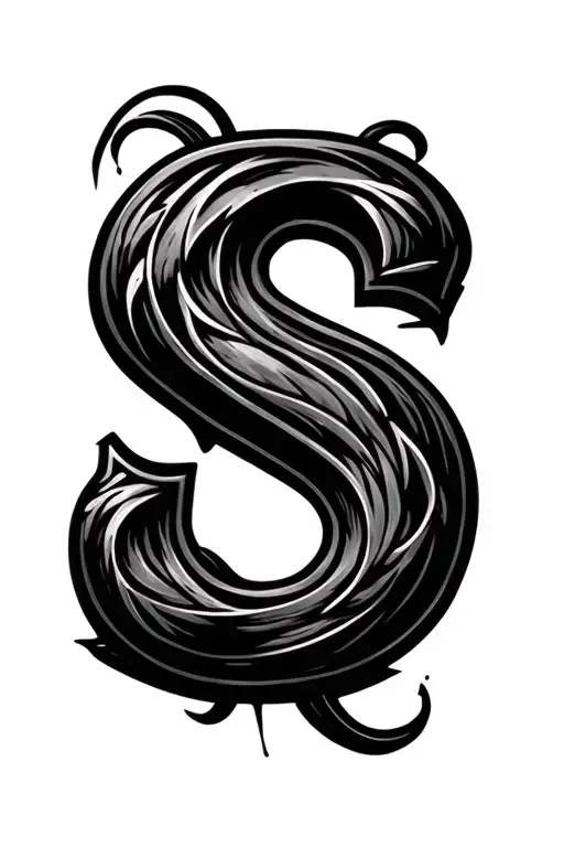 The Letter S That Cast A Shadow Of The Letter S Letter