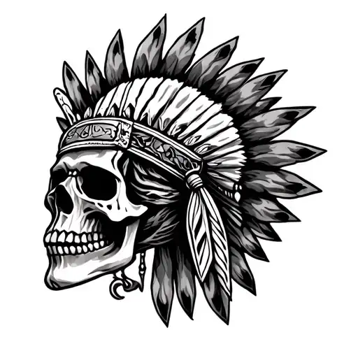 Motorhead Indian Skull