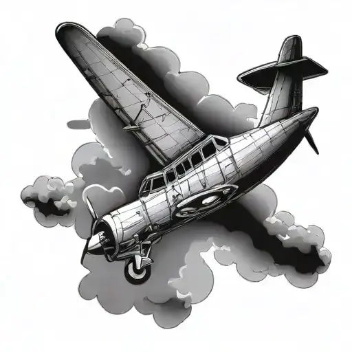 In Then Wolken Airplane