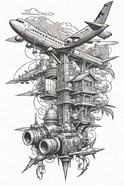 Travel Theme Leg Sleeve