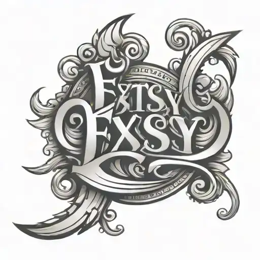 Extssy Model Lettering Style