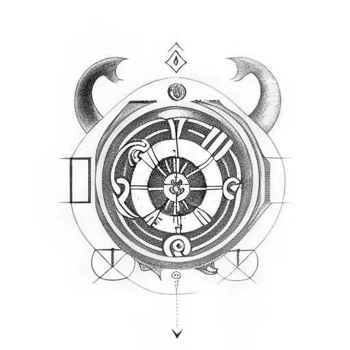 Semicolon With Gemini Zodiac Symbol