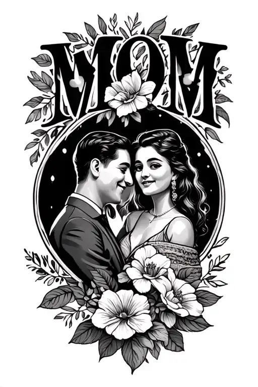 Mom Dad Memories With Number