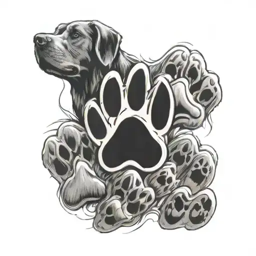 Dog Paw For Multiple Dogs