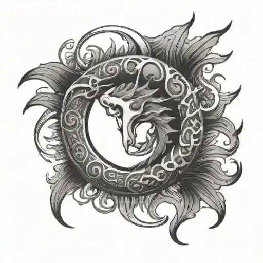 Ouroboros And Sun