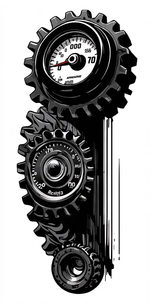 Adrenaline Supersports Racing Sports Car Racing Speedometer Gears