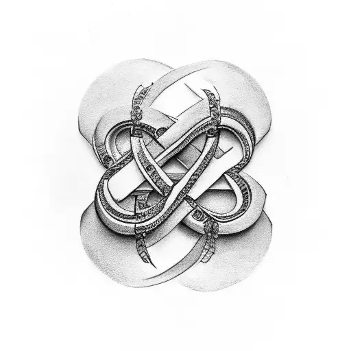 Infinity Symbol With Letter A And D