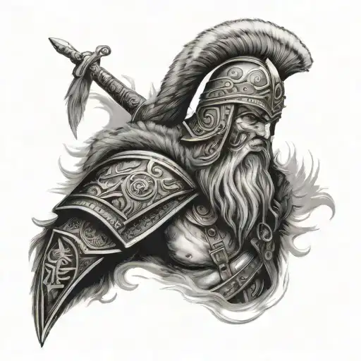 Slavic Warrior In The Cold