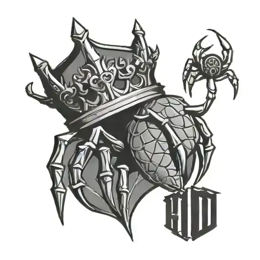 Arizona Diamond Backs Logo With A Spider Web Inside Of The Logo With A Kings Crown Above The Logo