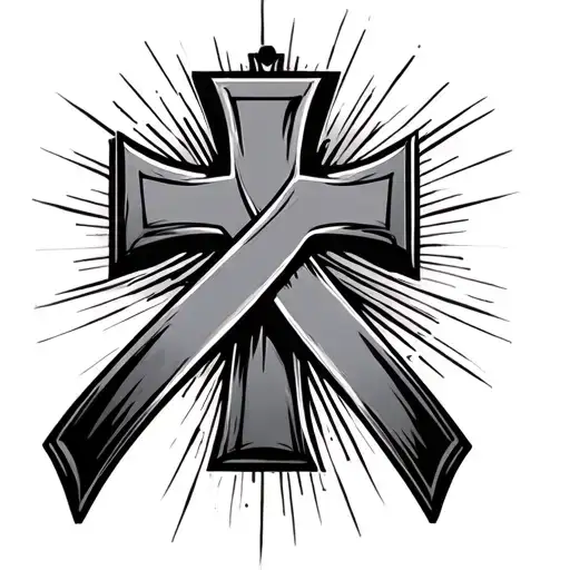 Cross With Prostate And Colon Cancer Ribbon