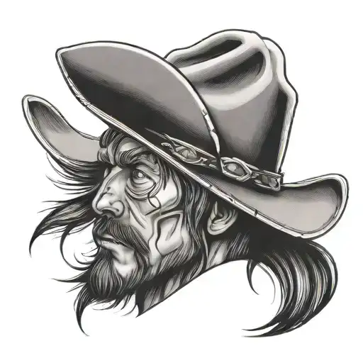 44 With A Cowboy Hat On Top