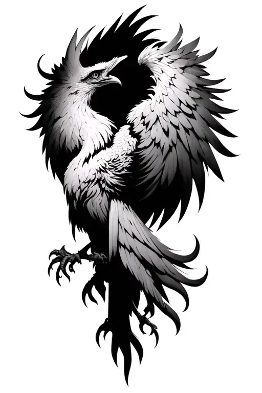 Dark Creepy Phoenix