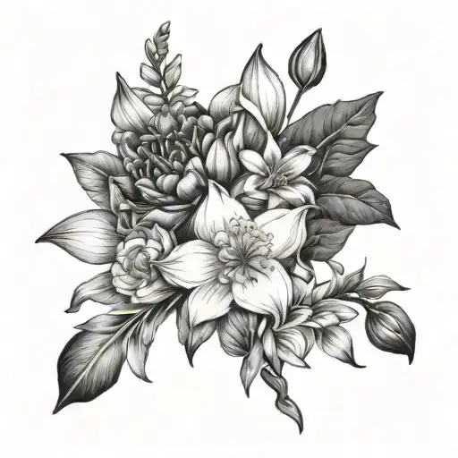 Lily Poppy Aster Narcissus Rose Gladiolus