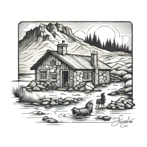 Scottish Highlands Bothy 5 Friends In The Loch