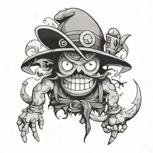 Pokemon Onepiece Mix Ace Relaxo