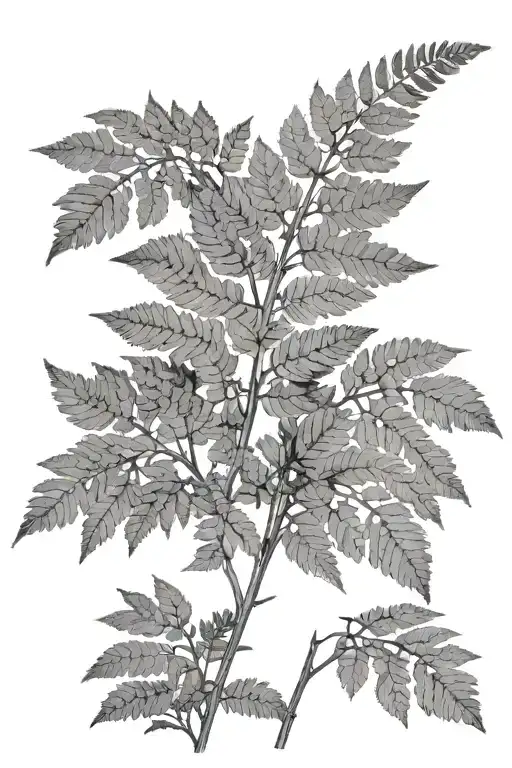 Fern From Pacific Northwest Realism Style