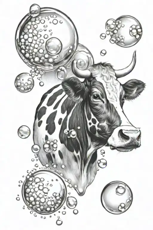Cow And Bubbles
