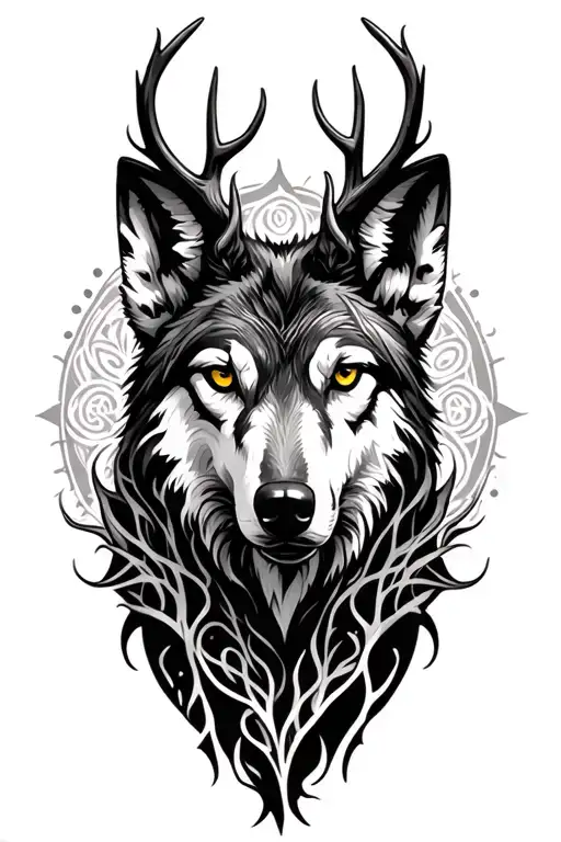 Yggdrasil Wolf Deer
