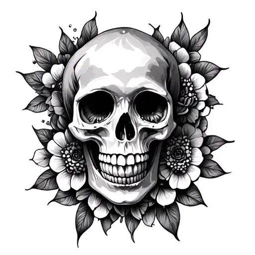 Skull Mandala Design Inspired Girly