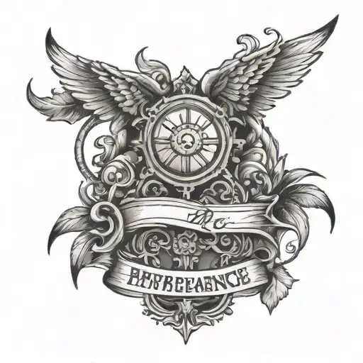 The Word Perseverance Incorporated Into The Design