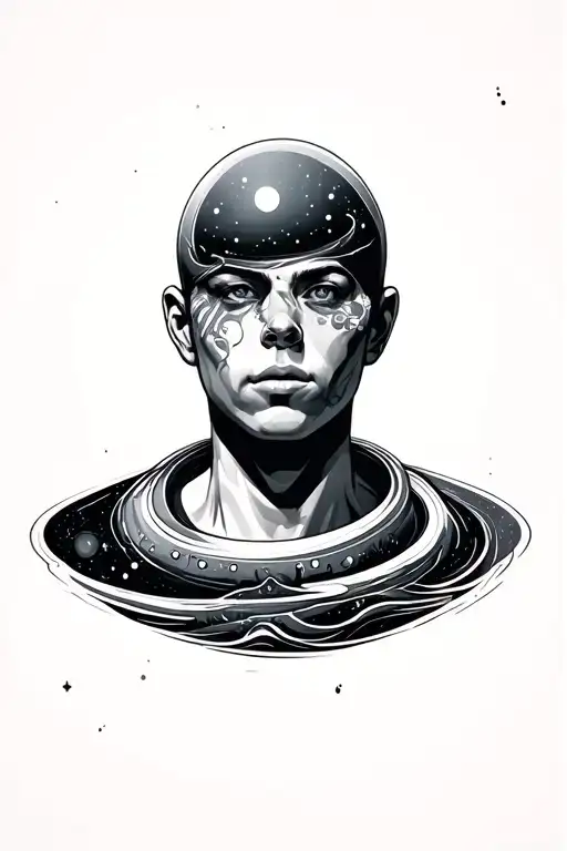 Head With Outer Space