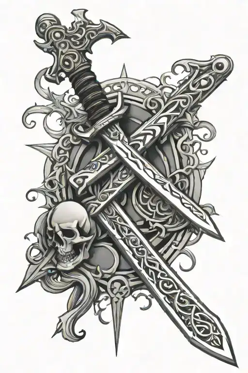 Gothic Cyber Sigilism Sword