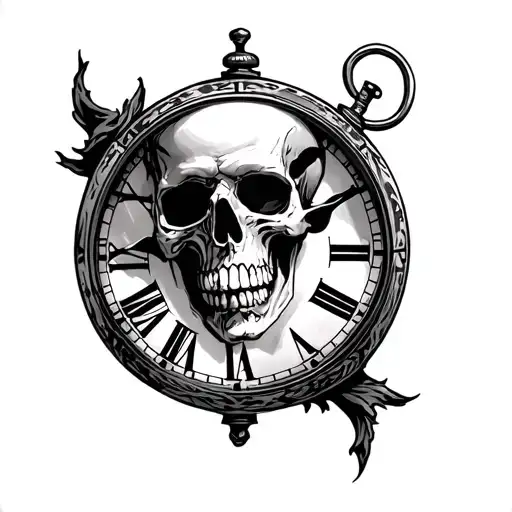 The Death With A Clock Timer Time Running