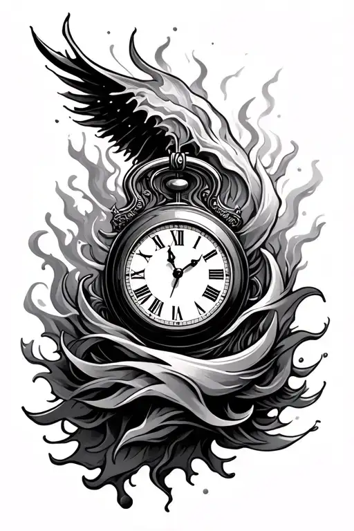 Sleeve Design Featuring Clock Melting