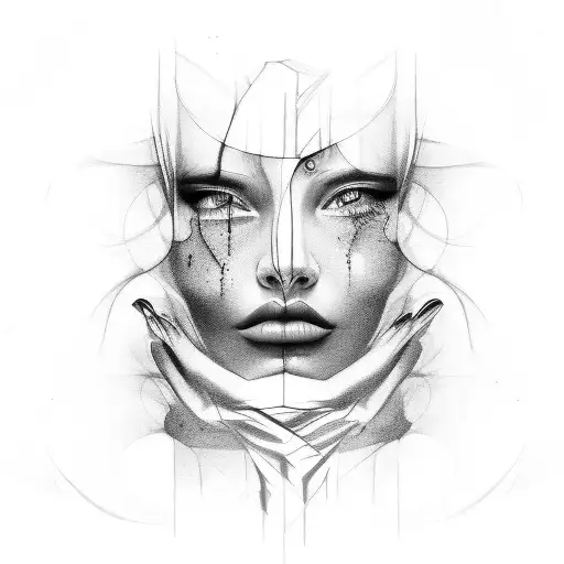 Side Of Beautiful Women's Face