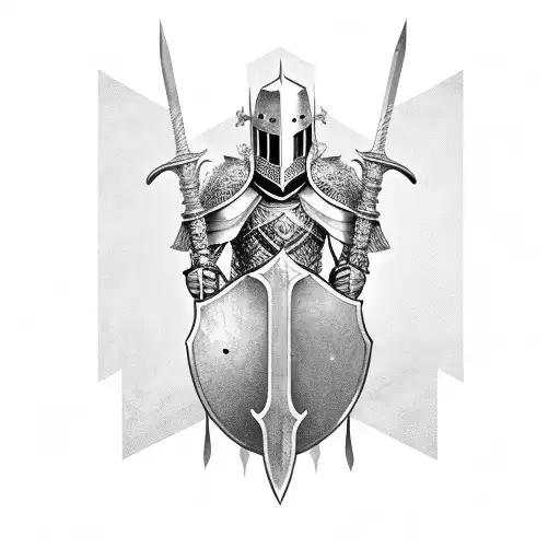 Gothic Knight With Sword